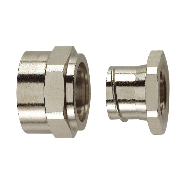 Flexicon FSB P - Gégecsőzáró nikkelezett sárgaréz csatlakozó.