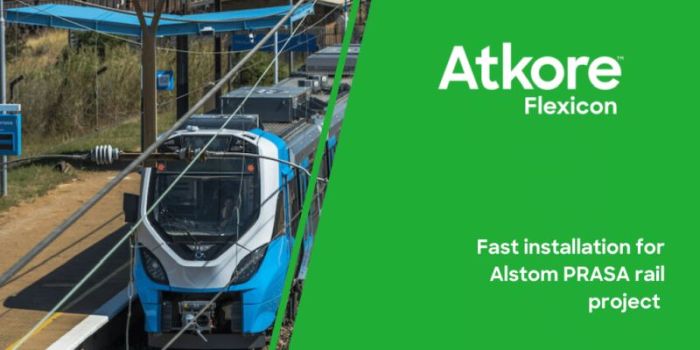 Flexicon termékeket használ az Alstom dél-afrikai gyára.